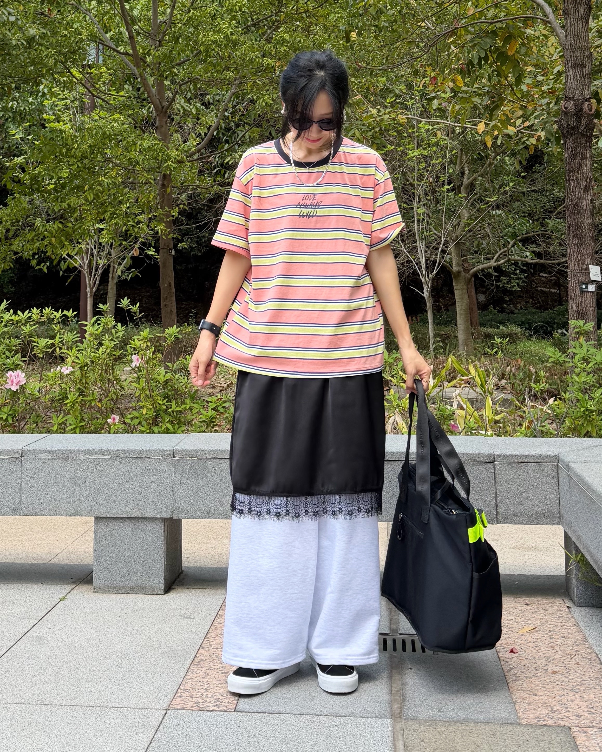 3月新品♥橫間拼色短袖Tee