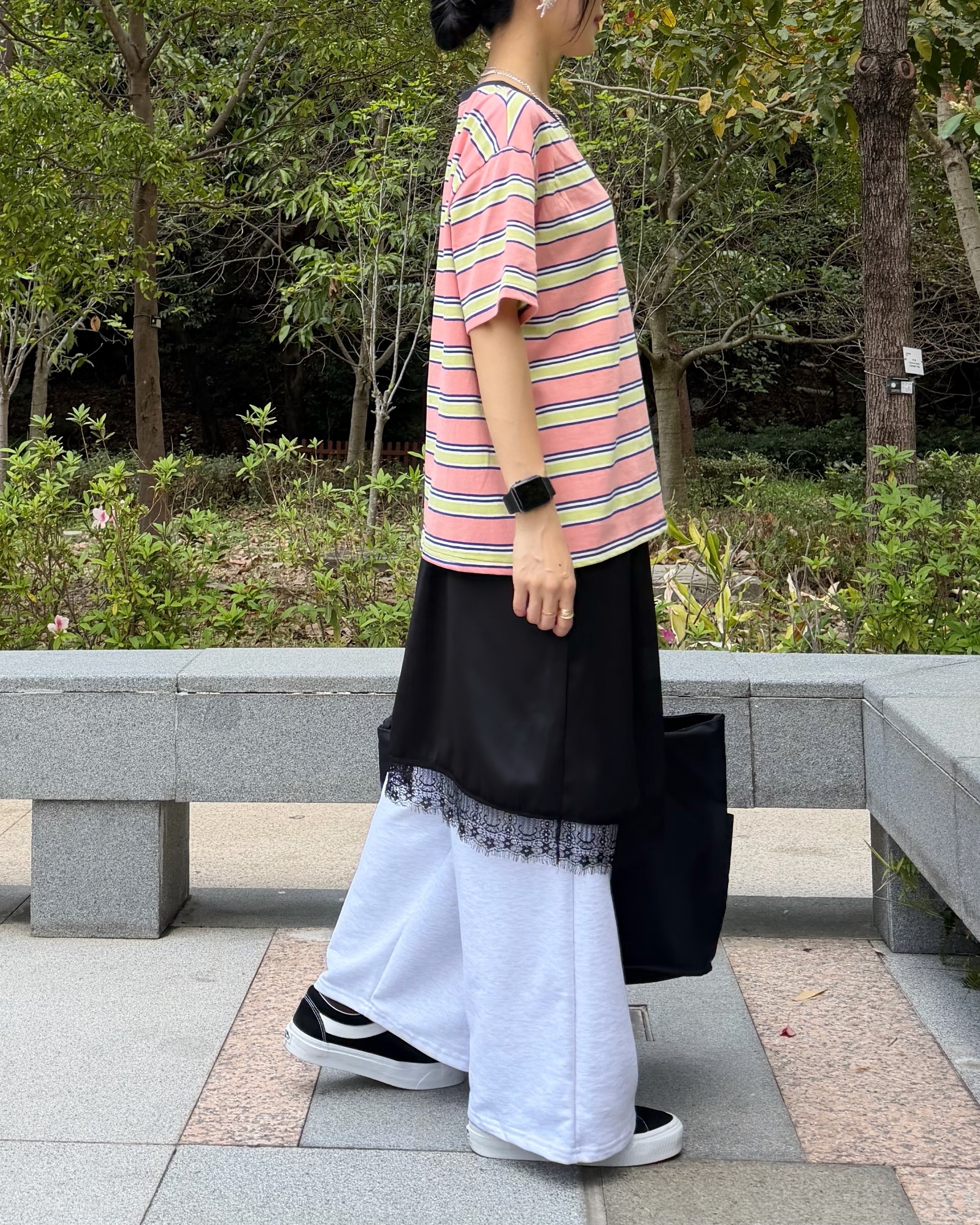 3月新品♥橫間拼色短袖Tee