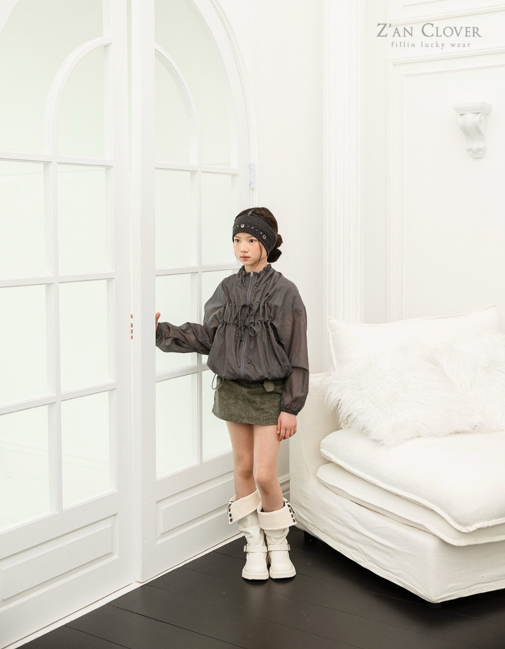 正韓夏ZAN CLOVER 皮扣辣妹小窄裙