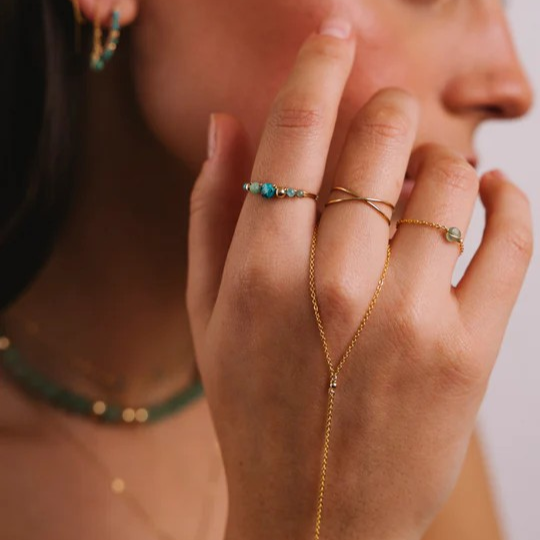 1YA0326-017 [YAY PARIS] Bestseller Essential Cross Ring Rolled Gold #23AHC-100xrecL00 (EU)