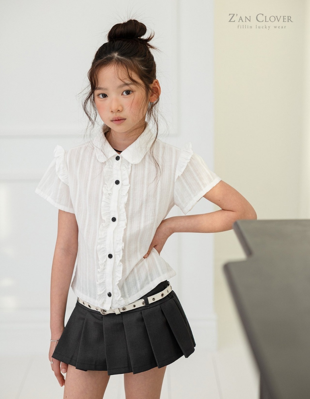 正韓夏ZAN CLOVER 辣妹百摺短裙