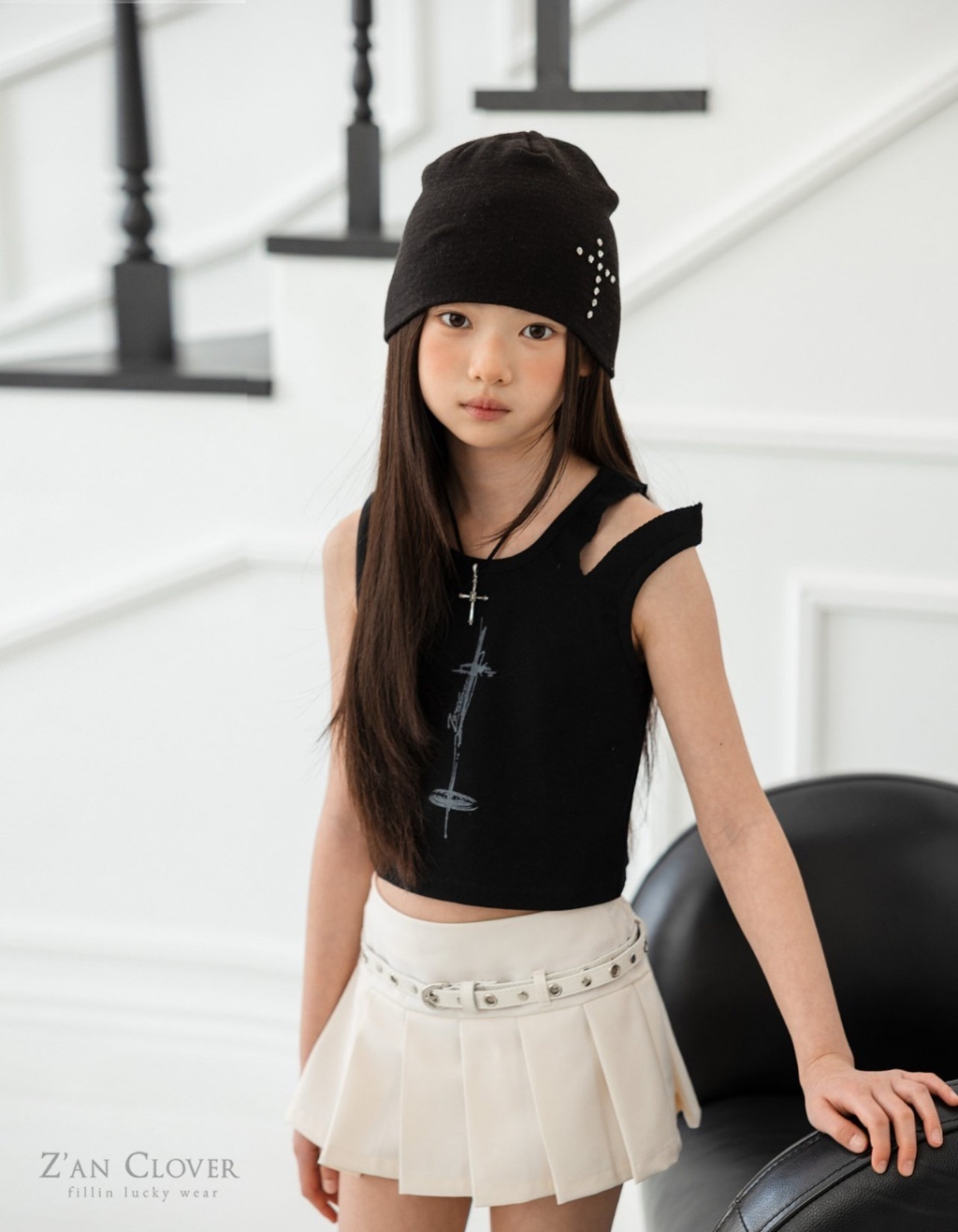 正韓夏ZAN CLOVER 辣妹百摺短裙