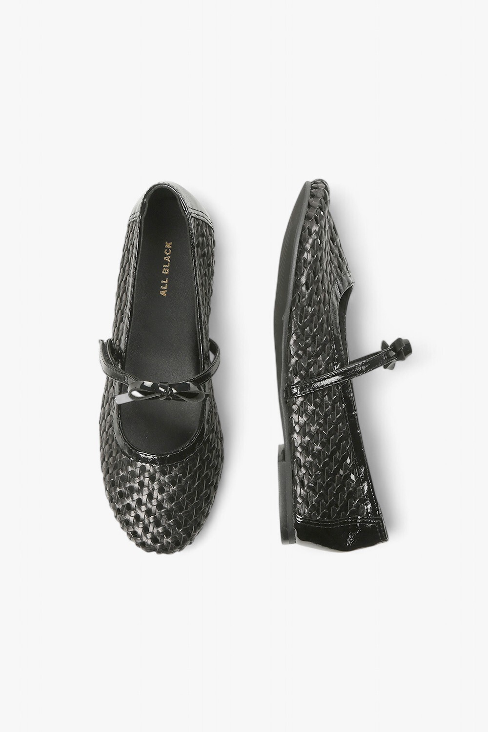 Little Bow Jane 編織平底瑪麗珍