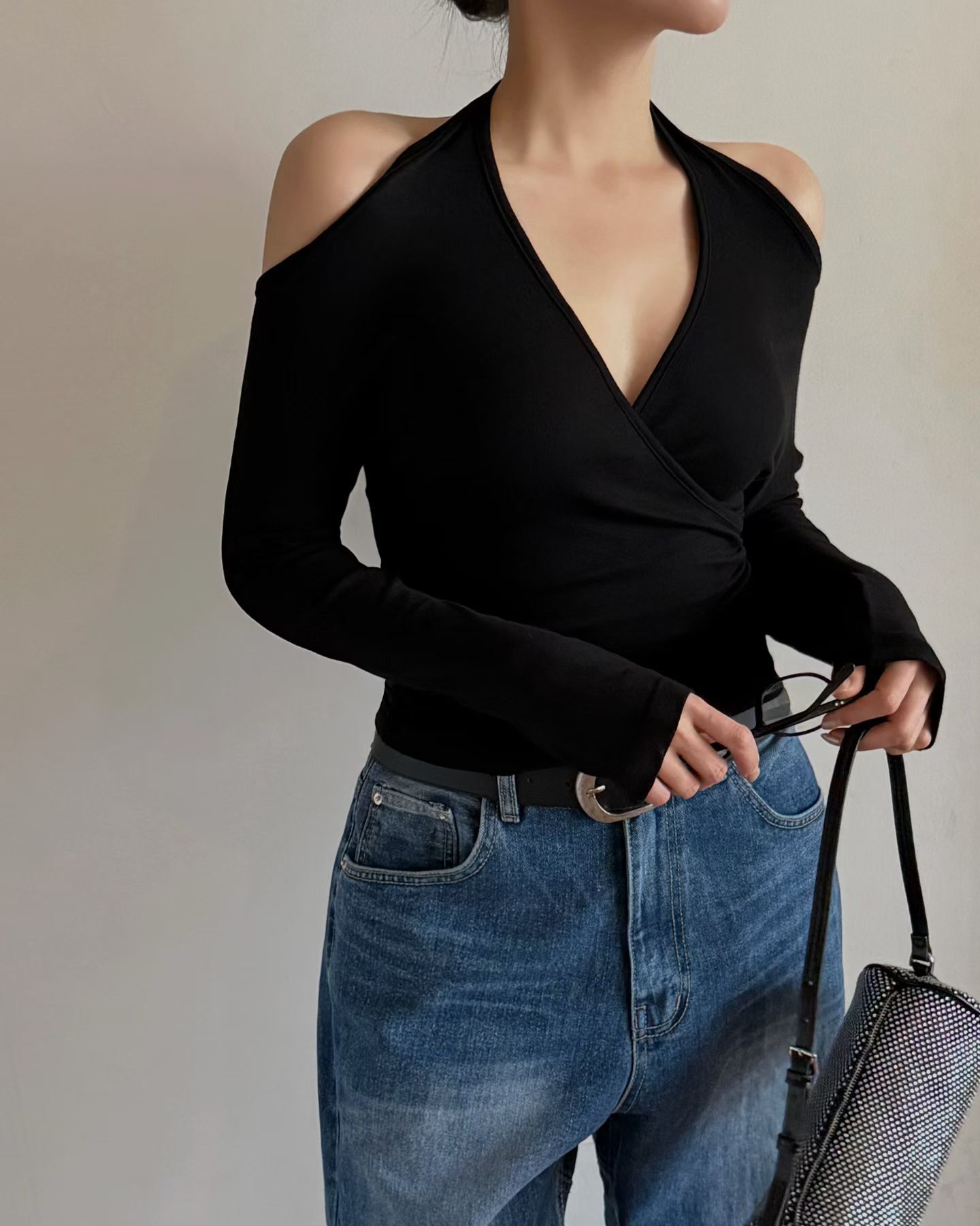 RD2625 Halterneck layered Tee