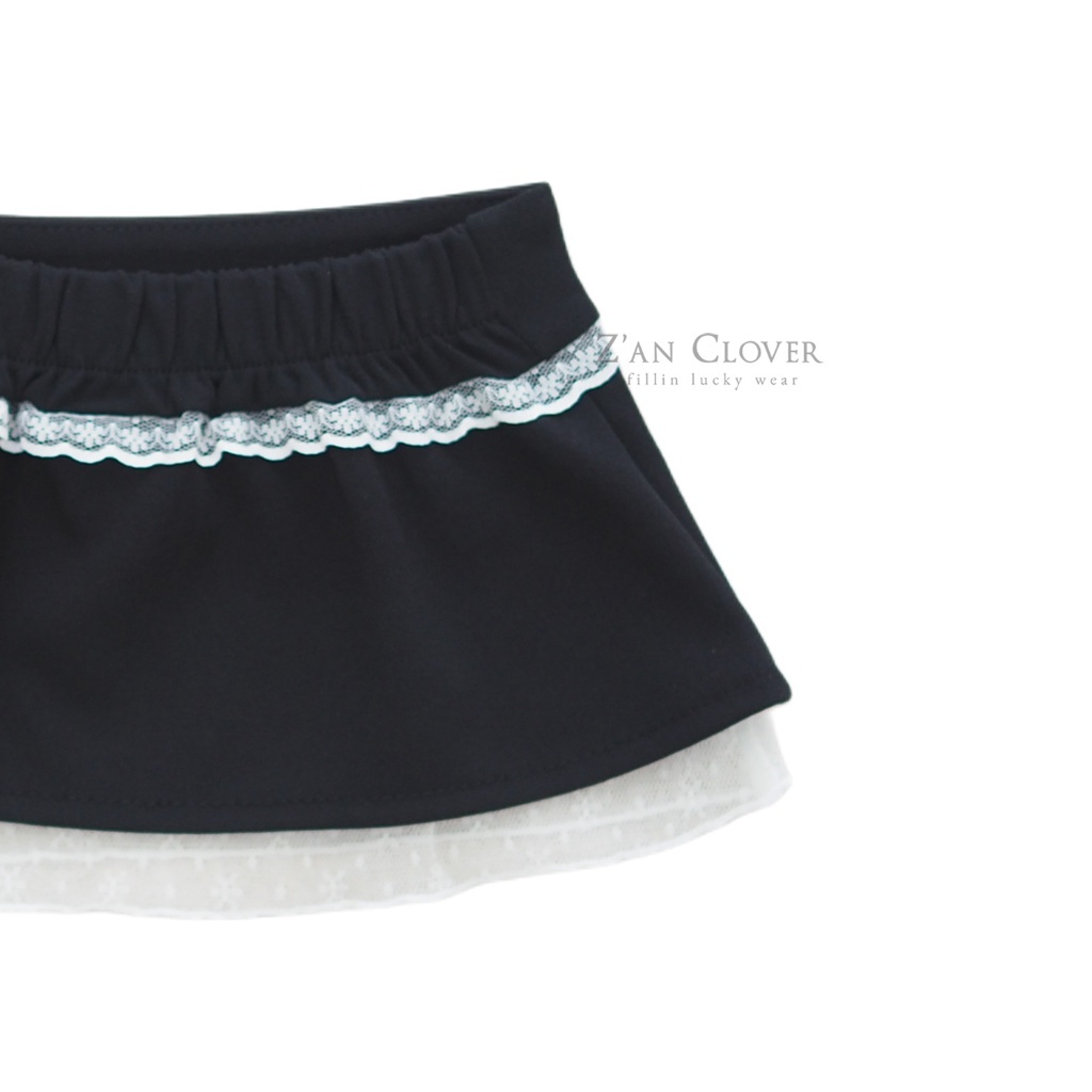 正韓夏ZAN CLOVER 蕾絲蝴蝶結綁帶短裙