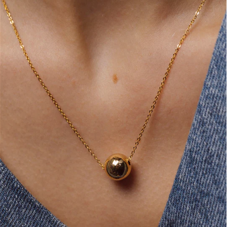 1YA0326-117 [YAY PARIS] Stella Long Necklace Laminated Gold #24AHC-520emst100 (EU)