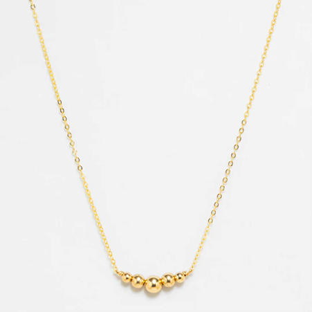 1YA0326-118 [YAY PARIS] Lucky Necklace Laminated Gold #24AHC-510emchmy100 (EU)