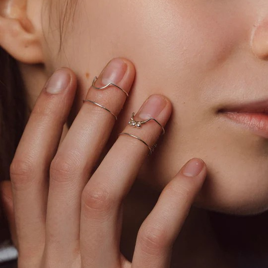 1YA0326-019 [YAY PARIS] Essential Nail Ring Silver #120sies200 (EU)