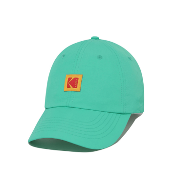 XE023 KODAK Relaxed Fit Square Logo Nylon Ball Cap