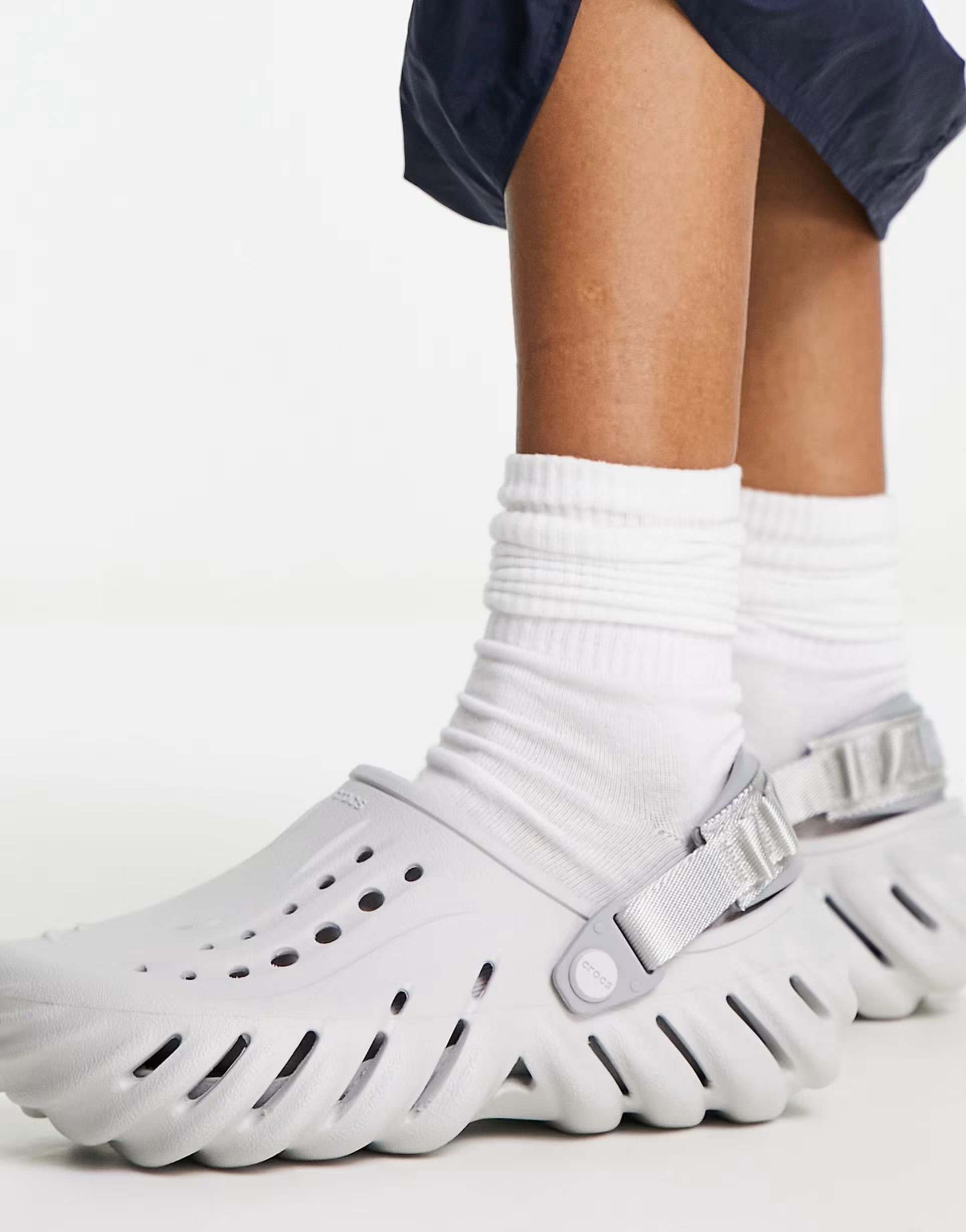 CROCS ECHO CLOG Atmosphere 淺灰