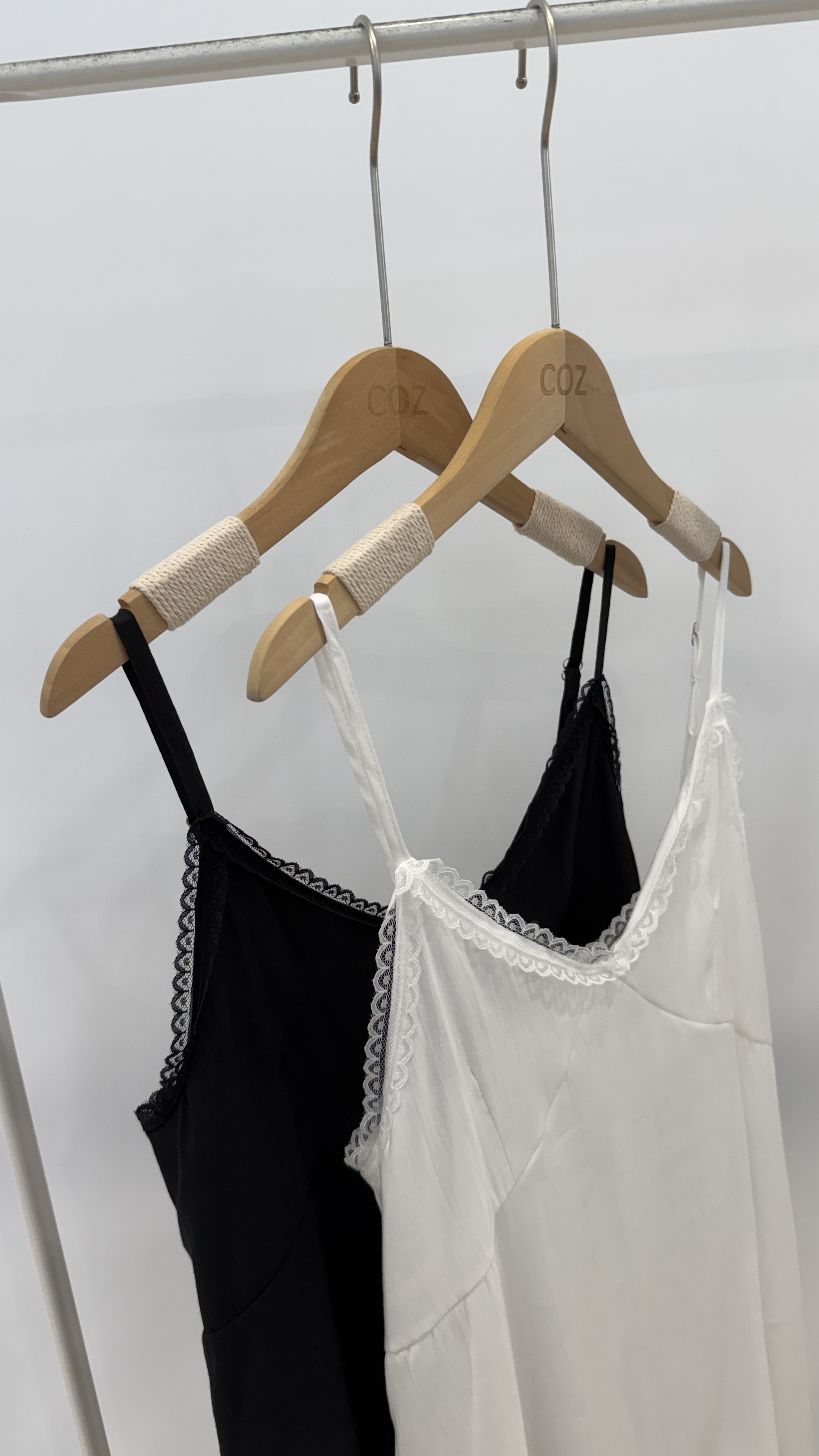 蕾蕾仙女的細肩蕾絲背心長上衣 _338