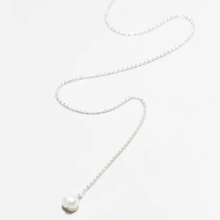 1YA0326-124 [YAY PARIS] Vice Versa Necklace Silver #540cren201 (EU)