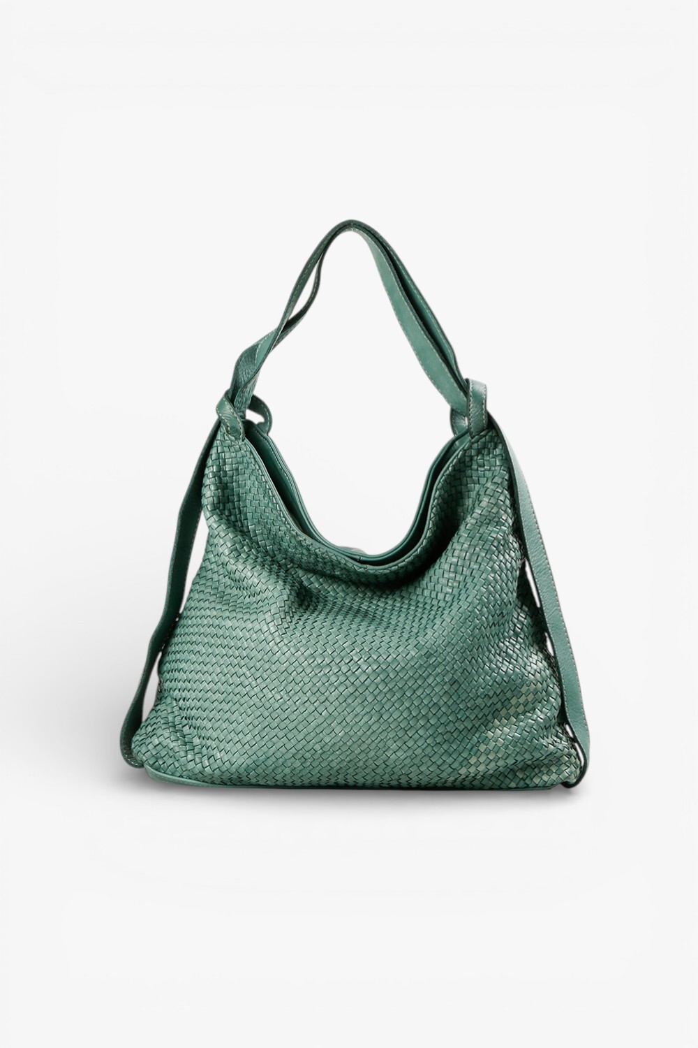 Doppia Woven 編織兩用包 湖綠