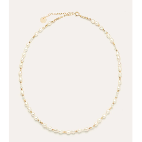 1YA0326-127 [YAY PARIS] Necklace Cultured Pearls Laminated Gold #6qugz101 (EU)