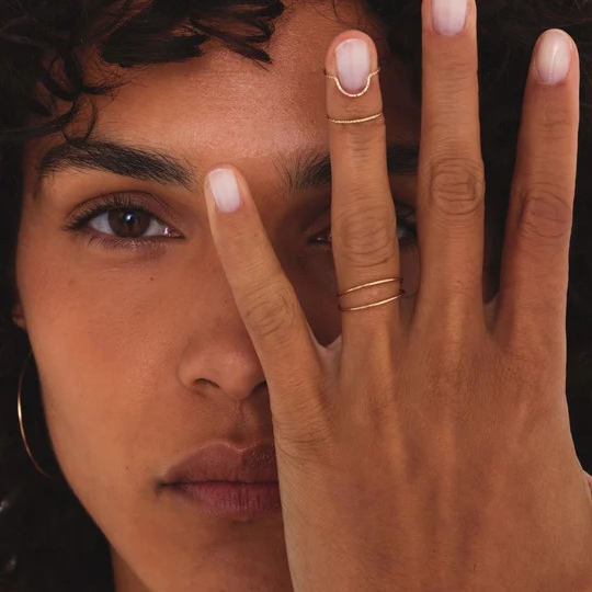 1YA0326-021 [YAY PARIS] Radiance Nail Ring Gold #120siec100 (EU)