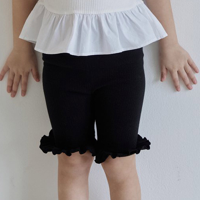 正韓夏momoann 兩色甜美加分花邊內搭褲