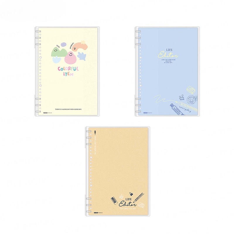 四季紙品 薄型18K6孔PP夾【RK2004】