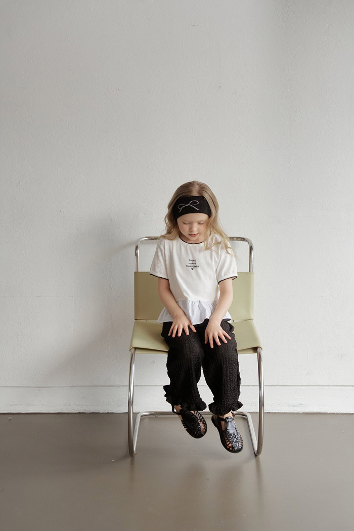 正韓夏momoann 兩色日常花邊長褲