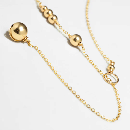 1YA0326-133 [YAY PARIS] Maia Adjustable Necklace Laminated Gold #24AHC-540inma100 (EU)