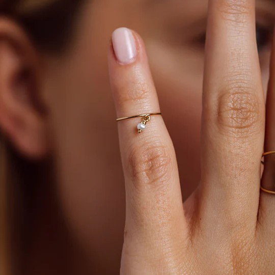 1YA0326-025 [YAY PARIS] Alia Phalanx Ring Rolled Gold #110ppes101 (EU)