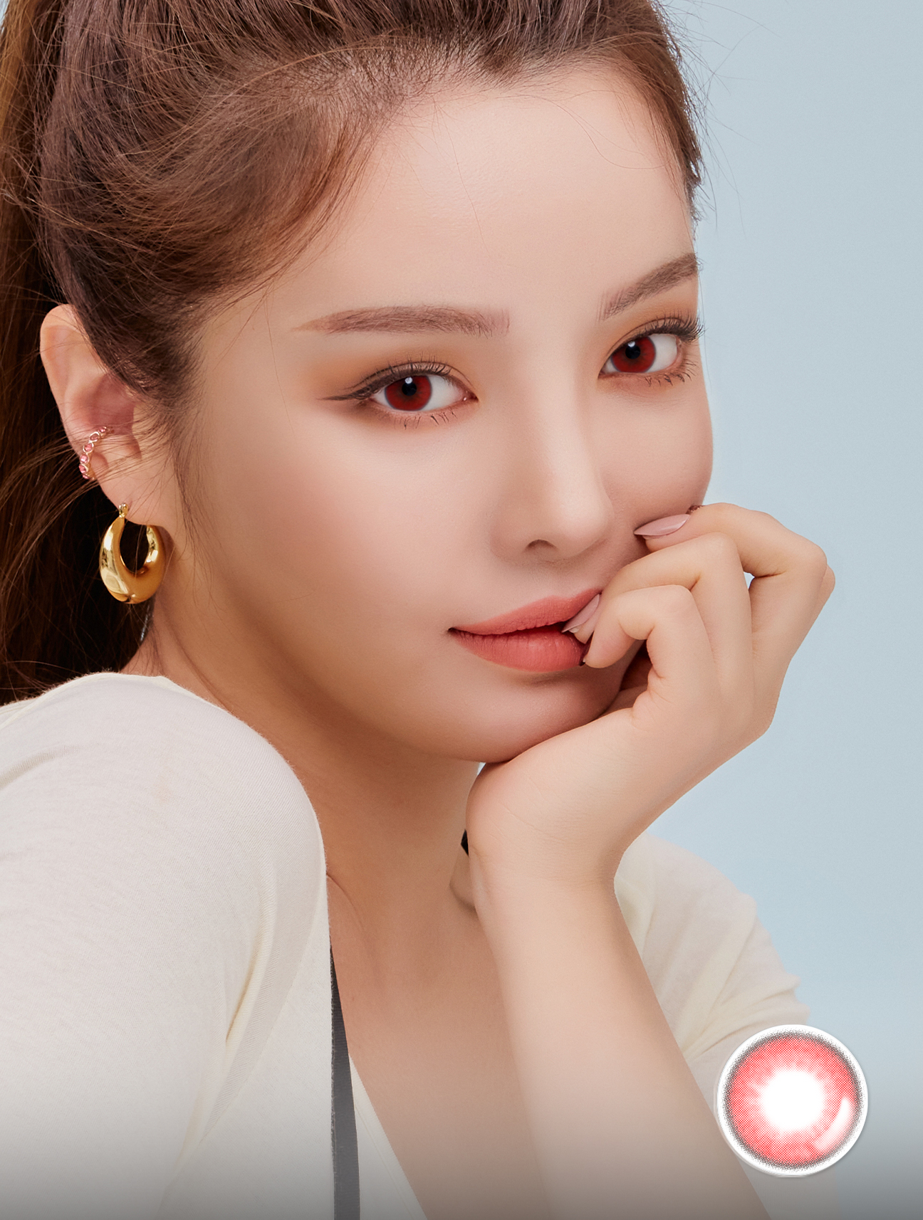 LENSME 月拋 Flex Fit Deep Red (2片裝)
