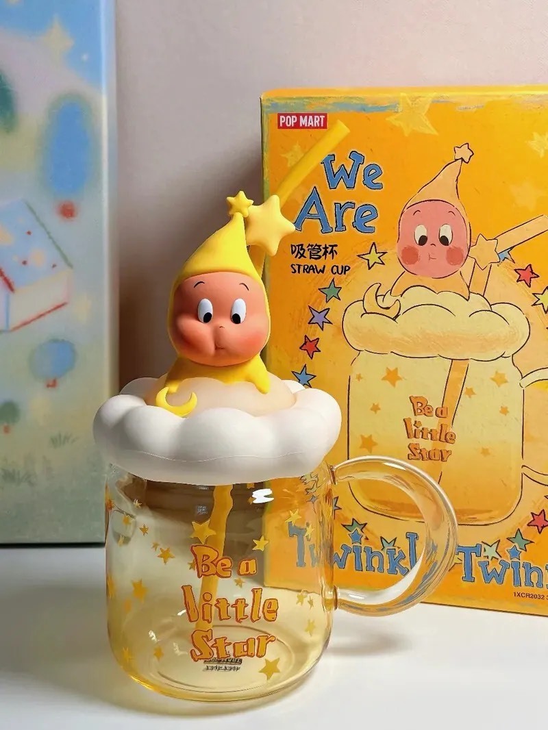 現貨！POP MART 泡泡瑪特 我們都是星星人系列 發光雲朵吸管杯