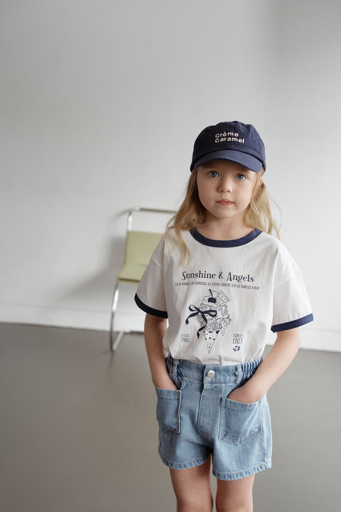 正韓夏momoann 復古刷白牛仔短褲