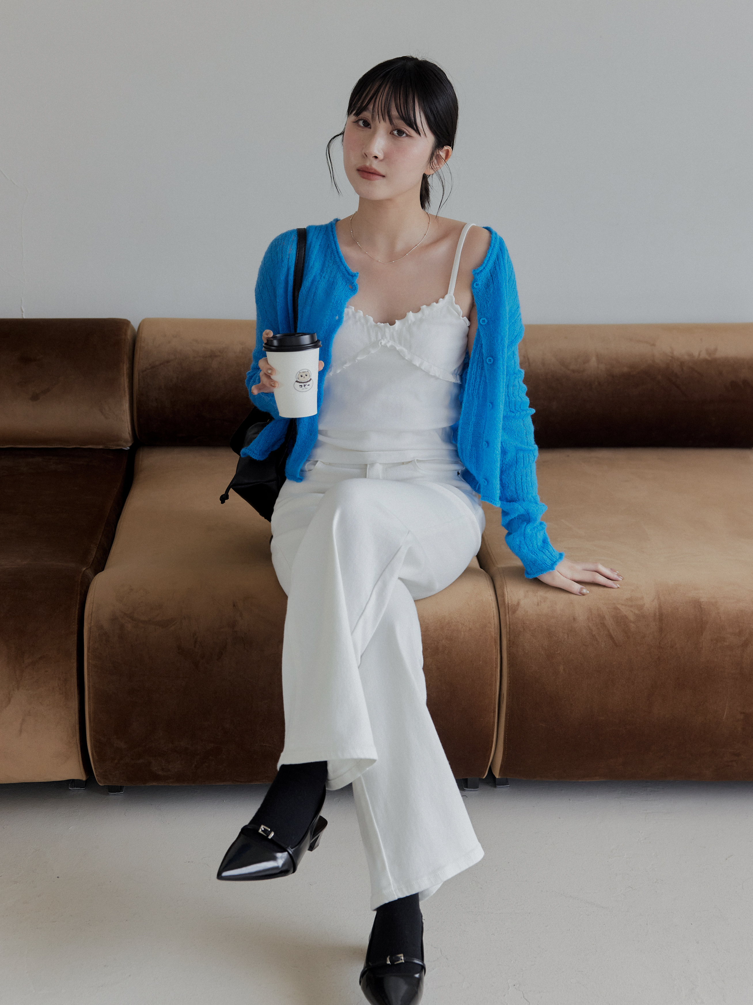 涼爽復古捲邊背心