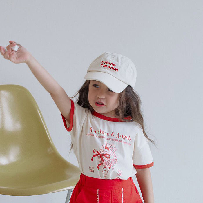 正韓夏momoann 兩色聖代上衣