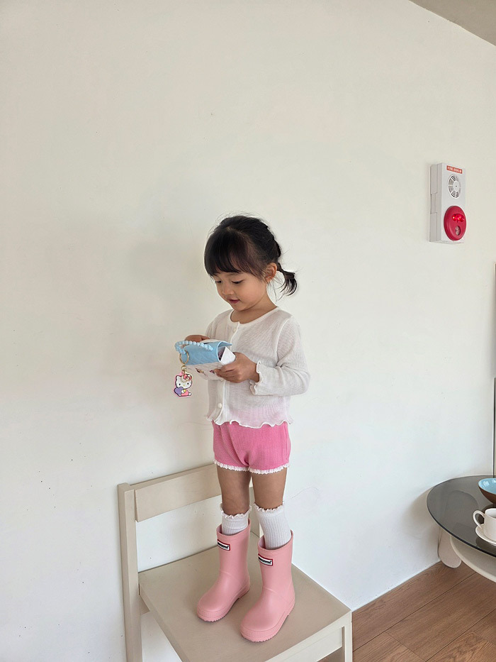 正韓夏COLOR 下擺蕾絲合身小短褲