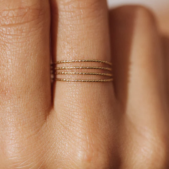 1YA0326-032 [YAY PARIS] Eclat Multi-Strand Ring Rolled Gold #1ecqr100 (EU)