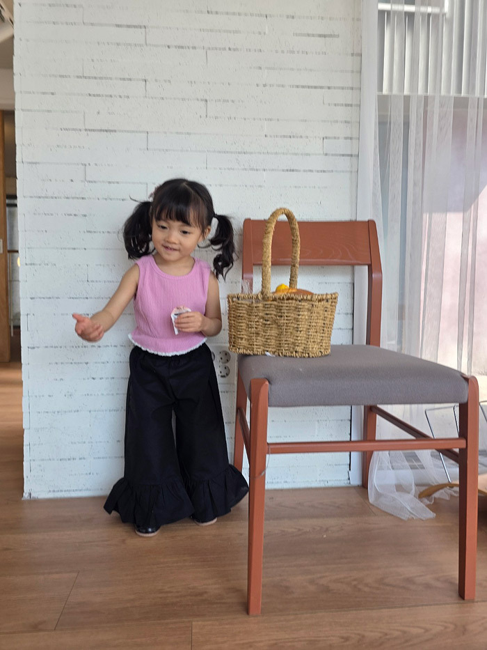 正韓夏COLOR 兩色直條縮腰背心