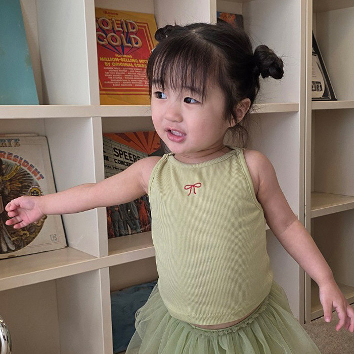 正韓夏COLOR 兩色蝴蝶結背心