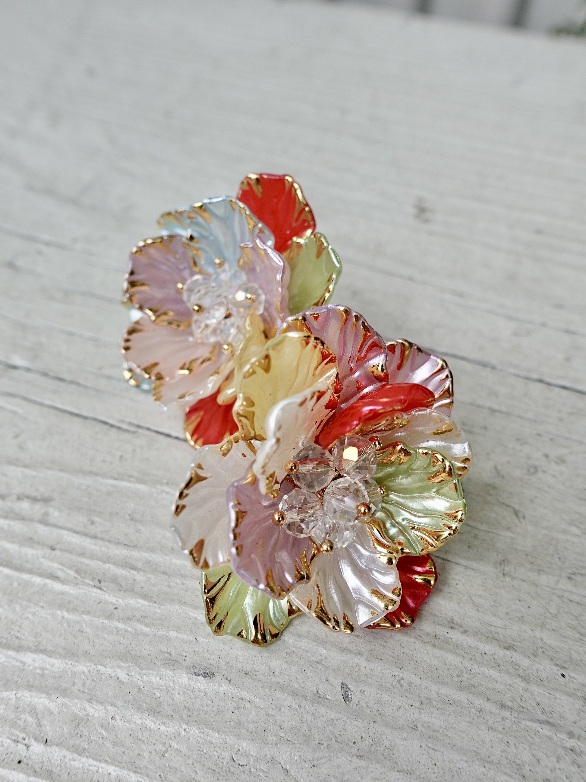 Flower Date彩色花卉耳環