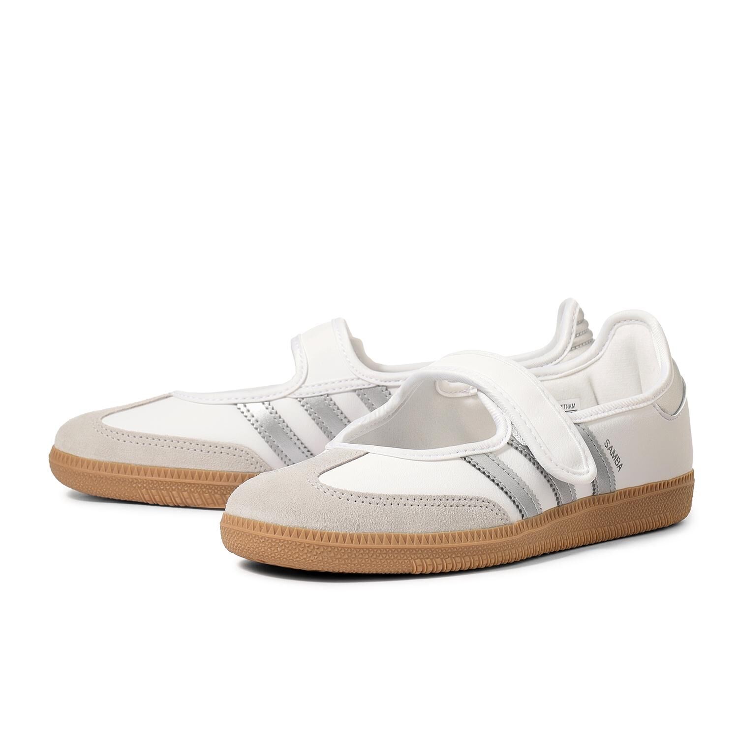 Adidas Originals Samba Jane 日本新款 白銀 白色 焦糖底 森巴 瑪莉珍鞋 KJ3785
