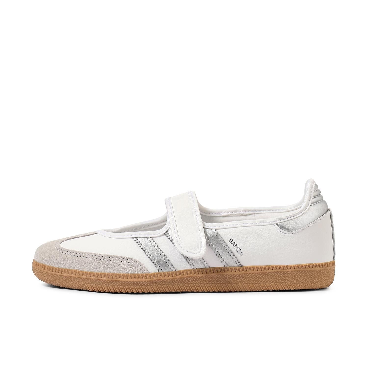 Adidas Originals Samba Jane 日本新款 白銀 白色 焦糖底 森巴 瑪莉珍鞋 KJ3785