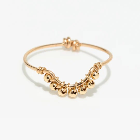 1YA0326-036 [YAY PARIS] Frida Pearl Ring Rolled Gold #23SSC-100dlde100 (EU)