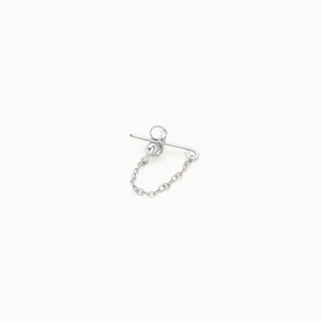 1YA0326-146 [YAY PARIS] Chain Earrings Silver #7esch200 (EU)