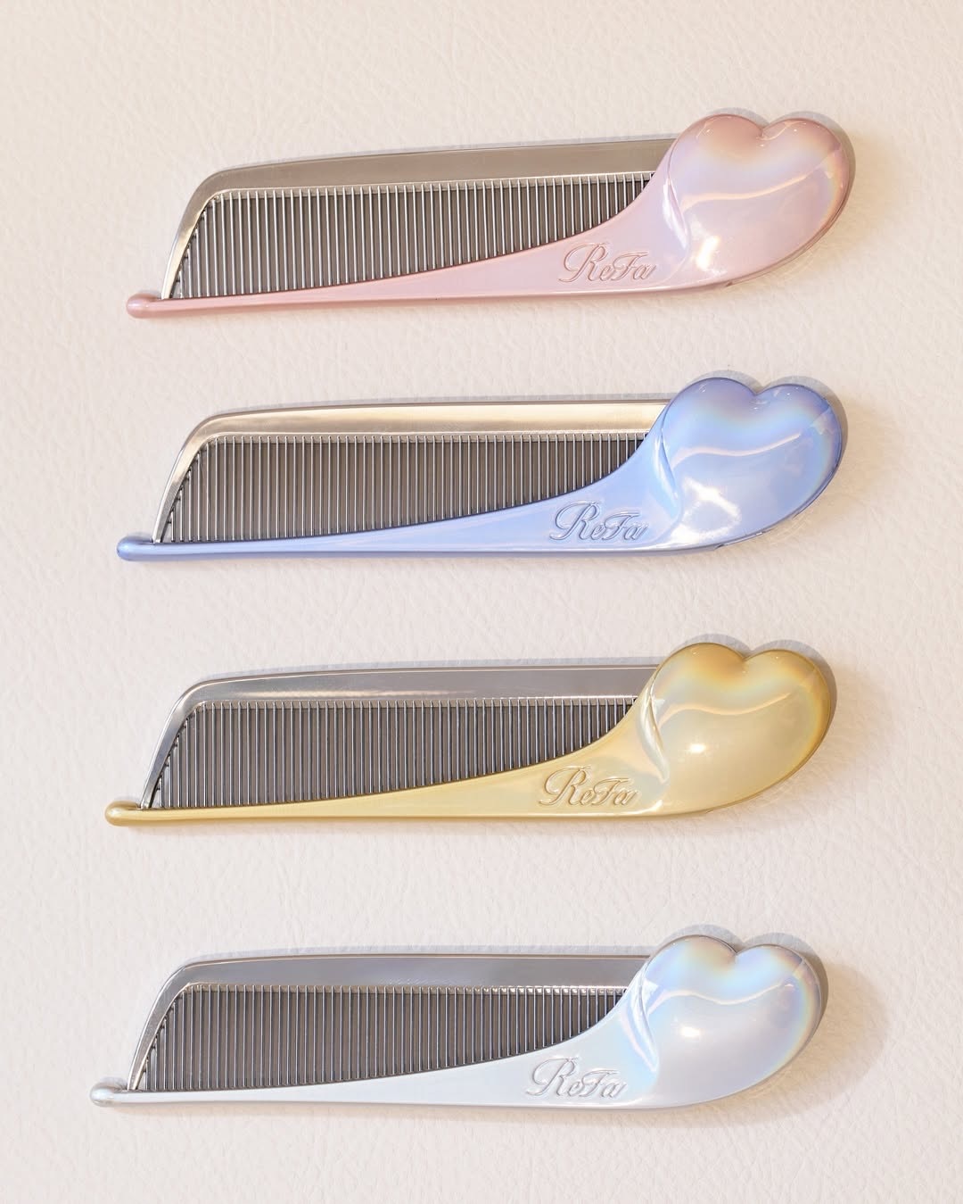 【預購】日本代購 ReFa HEART 新款 愛心 防靜電 摺疊梳 獨角獸光澤 心型 美髮梳 按摩梳 梳子 多款可選