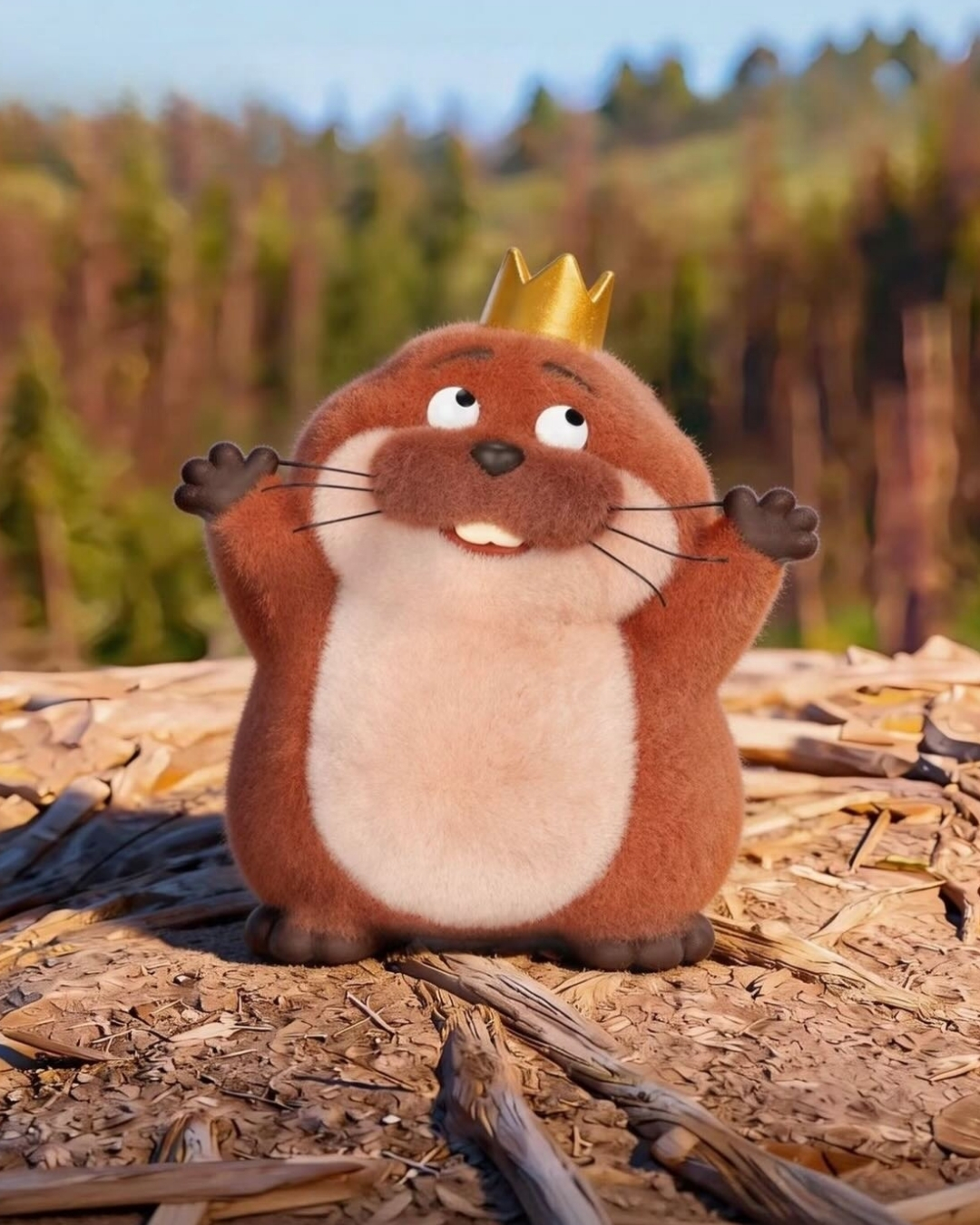 【逢甲 FUZZY】Disney  HOPPERS 狸想世界 河狸 梅寶 盲盒 阿廢 喬治王 湯姆 植絨公仔  迪士尼 官方授權