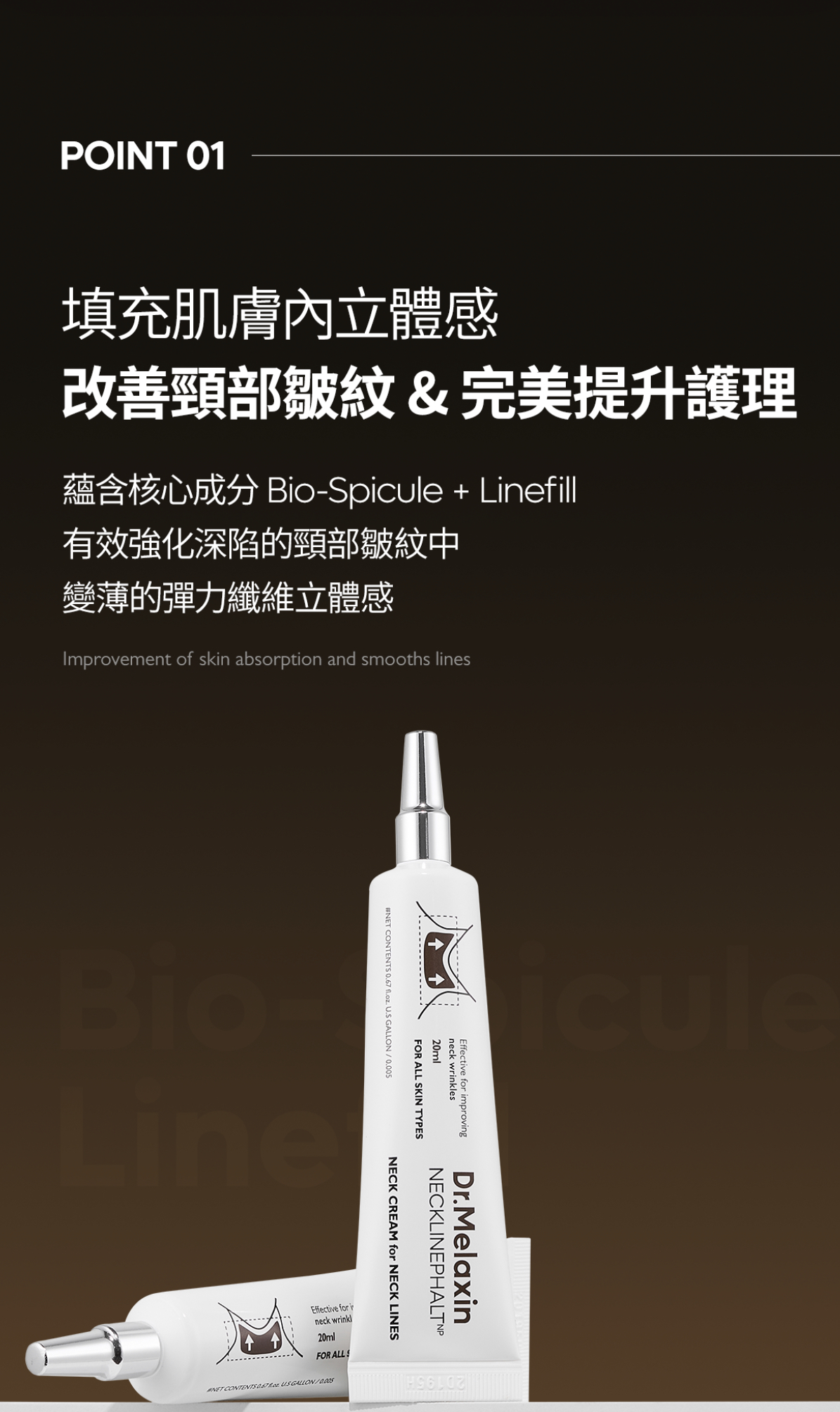 Dr. Melaxin NECKLINEPHALT 瞬間緊緻頸霜20g **買一送一