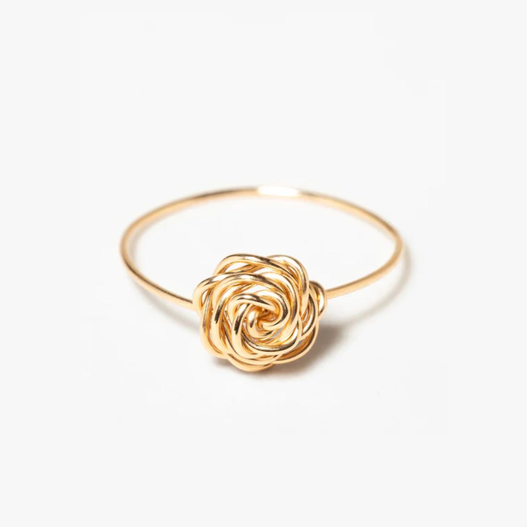 1YA0326-044 [YAY PARIS] Rosa Ring Rolled Gold #1ftsi100 (A-EU-E)