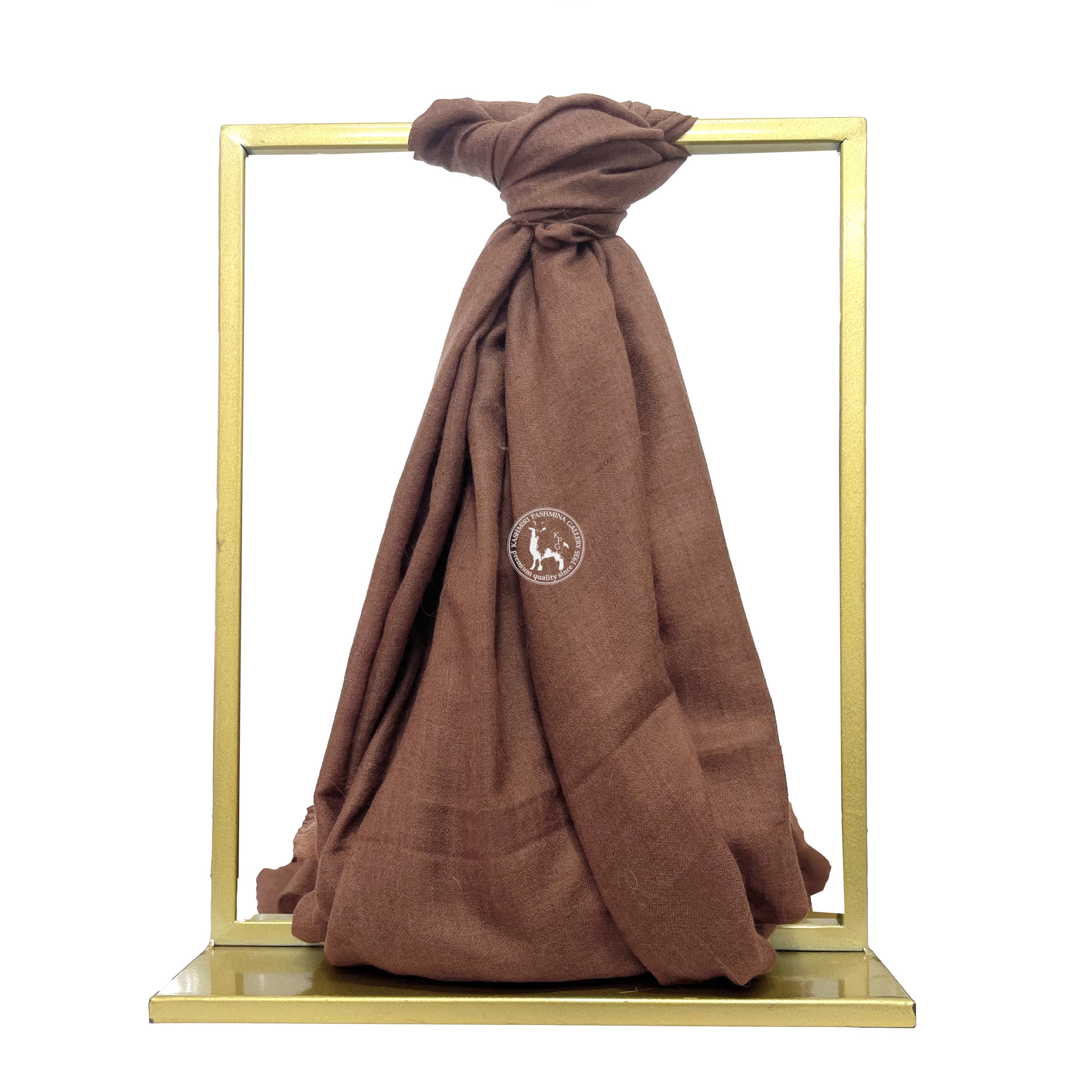 Brown Hand-Twisting Shahmina Shawl