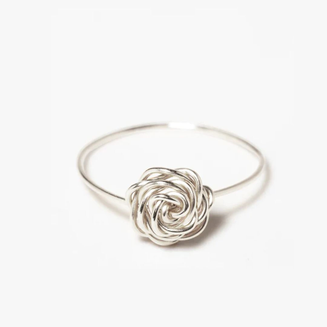 1YA0326-045 [YAY PARIS] Rosa Ring - Silver #1ftsi200 (EU)