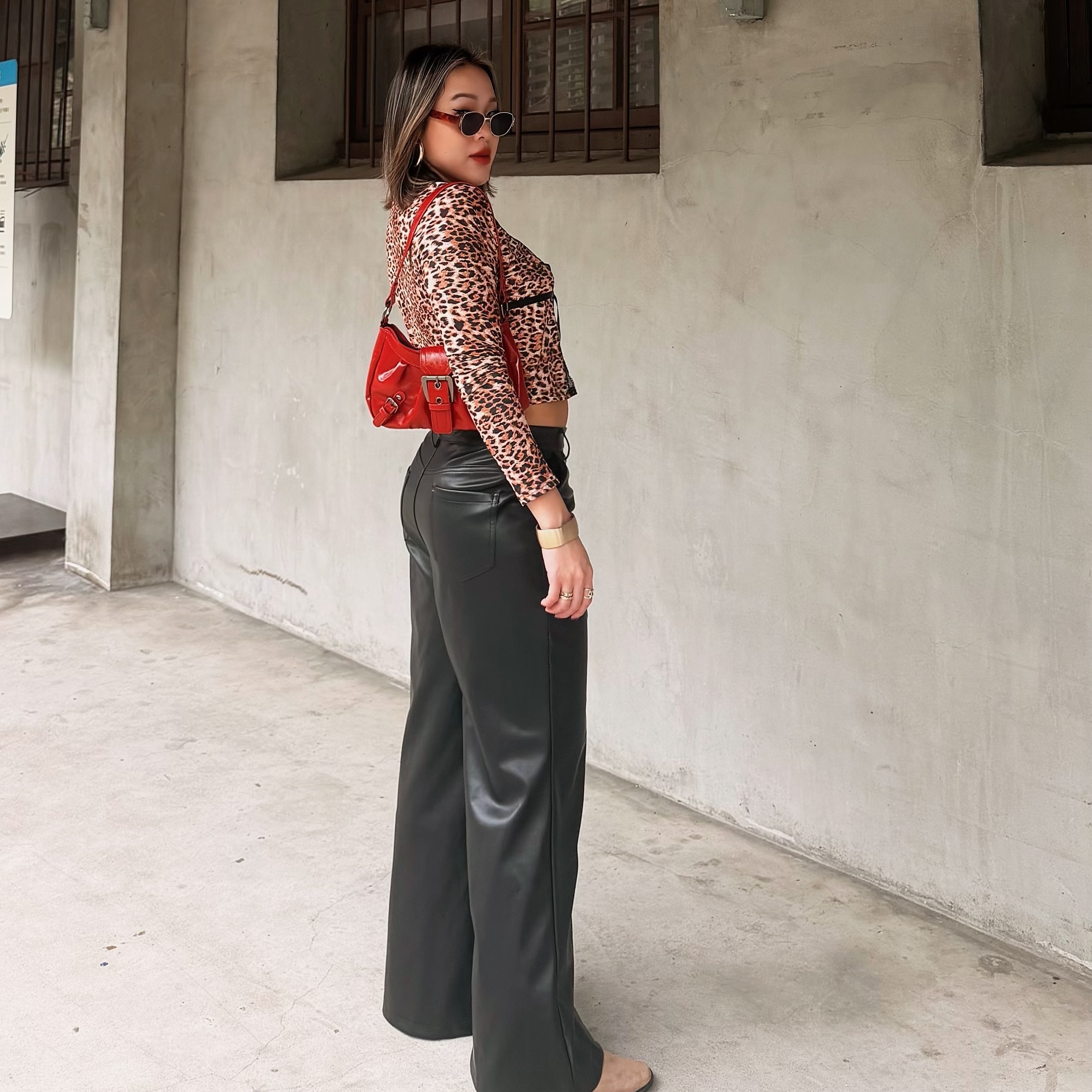 90’s豹紋蕾絲開衫上衣🥀