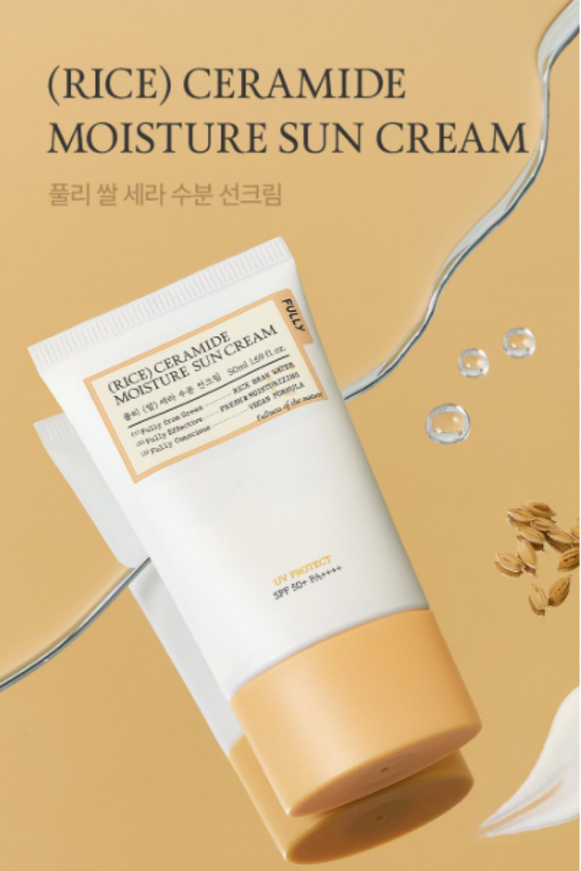 【 3/30收單 】FULLY 米粹神經醯胺持妝水感防曬乳 50ml 韓國