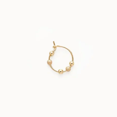 1YA0326-151 [YAY PARIS] Mini Hoop Earrings With A Golden Fruit Design #7fomc100 (EU)