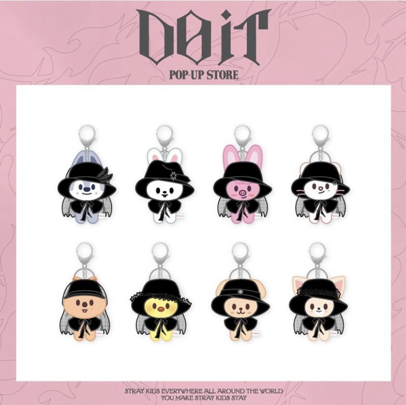 SKZOO Costume magnet plush keyring