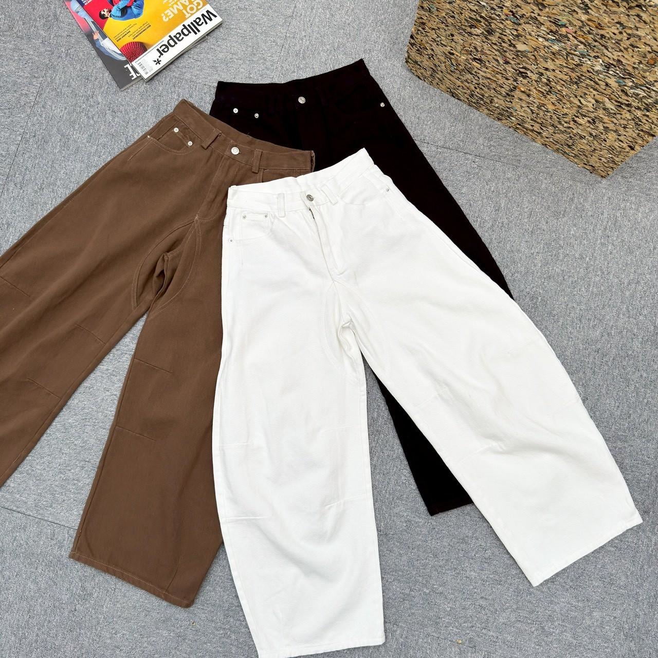 復古水洗工裝彎刀褲  1777