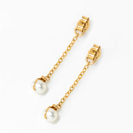 1YA0326-156 [YAY PARIS] Stella Clasp Cultured Pearl Laminated Gold #22AHC-350pdst101 (EU)